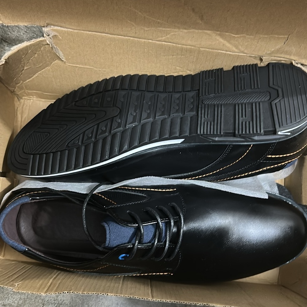 Men’s Dress Shoes Casual Business Oxford Derby Orthopedic Leather Comfort 12.5‎ - Picture 8 of 9